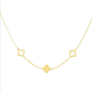 Ketting klaver goud